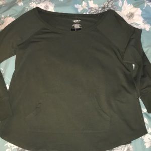 Torrid sz 1 French Terry Active tunic olive
